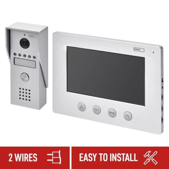 EMOS VIDEÓ KAPUTELEFON SZETT EM-03M 2WIRES H2050