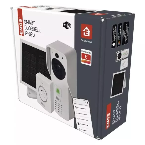 EMOS GoSmart IP-09D vez. nélküli video kaputelefon akku wifivel,napelemmel H4030