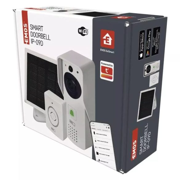 EMOS GoSmart IP-09D vez. nélküli video kaputelefon akku wifivel,napelemmel H4030