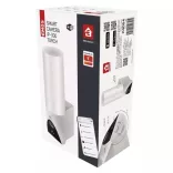 GOSMART IP-300 TORCH kültéri lámpa forgatható kamera wifivel, fehér H4054