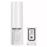 GOSMART IP-300 TORCH kültéri lámpa forgatható kamera wifivel, fehér H4054