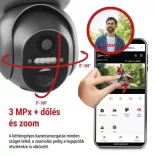 GoSmart 4G/LTE kültéri forgatható kamera IP-6000 OWL, szürke H4058