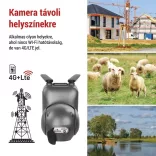 GoSmart 4G/LTE kültéri forgatható kamera IP-6000 OWL, szürke H4058