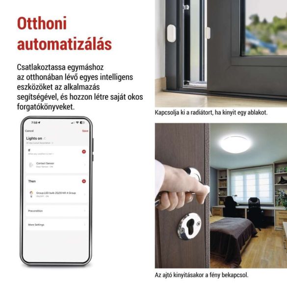 GoSmart vezeték nélküli ajtóérzékelő IP-2011Z, ZigBee