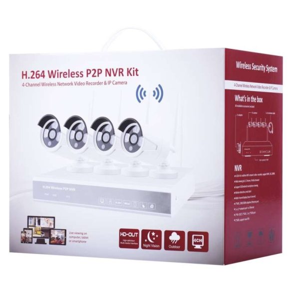 EMOS WI-FI NVR + SZÍNES IP KAMERA H5602