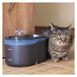 EMOS GoSmart háziállat itató Pet Care, 2,6 l, szürke, Wi-Fi H6102