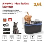 EMOS GoSmart háziállat itató Pet Care, 2,6 l, szürke, Wi-Fi H6102
