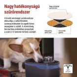 EMOS GoSmart háziállat itató Pet Care, 2,6 l, szürke, Wi-Fi H6102