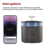 EMOS GoSmart háziállat itató Pet Care, 2,6 l, szürke, Wi-Fi H6102