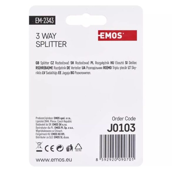 EMOS Antenna elosztó EM2343 J0103