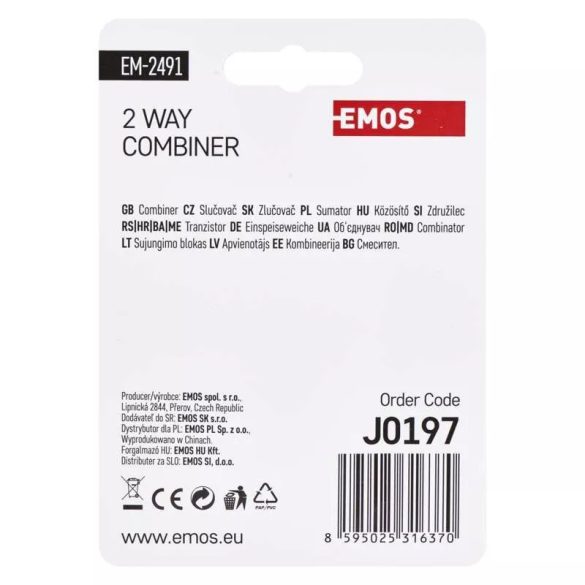 EMOS Antenna közösítő eu 2491 /d193 J0197