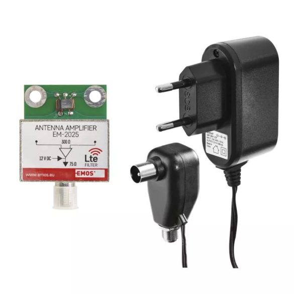 Kültéri antenna EM-025, 0–100 km, DVB-T2, DAB, LTE/4G szűrő J0665