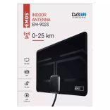 Szobaantenna EM-9023, 0–25 km, DVB-T2, DAB, LTE/4G szűrő J0673