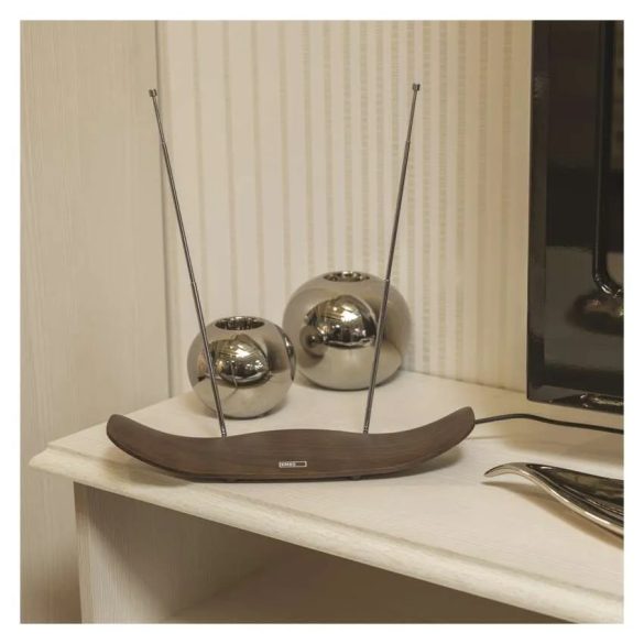 SZOBAANTENNA CITY WOOD–C500 DVB-T2, DAB, FM, LTE/4G/5G szűrő