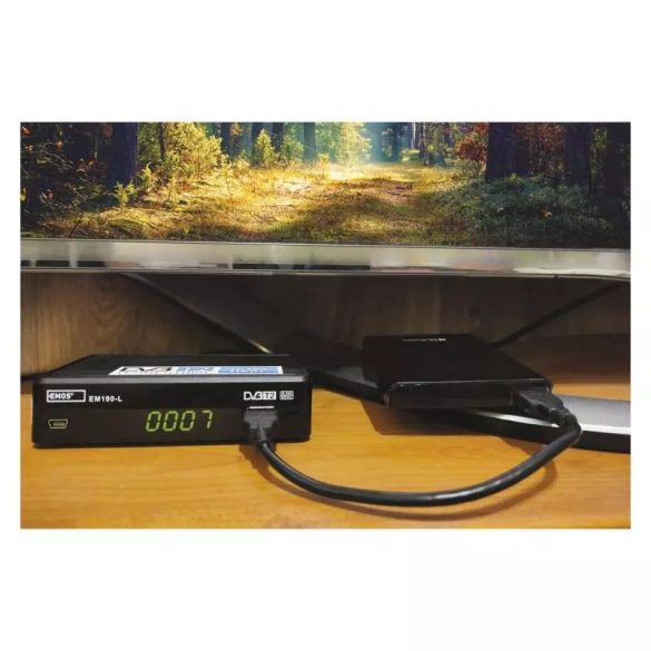 EMOS DVB-T2 vevő EM190-L HD J6015