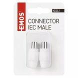 EMOS IEC csatlakozó egyenes A203R 2db/bliszter K1331.2