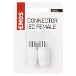EMOS IEC csatlakozó egyenes 2db/bliszter K1731.2