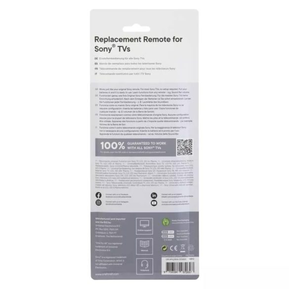 OFA távirányító Sony tv-khez