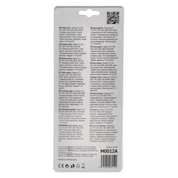 EMOS FESZÜLTSÉGMÉRŐ VT-320 M0012A