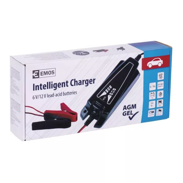 EMOS Univerzális töltő ólomakkumulátorhoz N1014 6/12V 4A