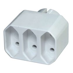 EMOS ELOSZTÓ 3x aljzat,szögletes,fehér P0013