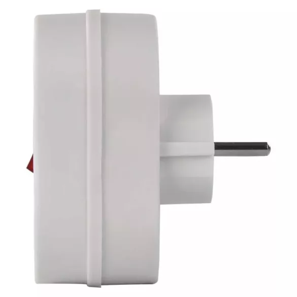 EMOS Elosztó aljzat SCHUKO 2x kerek kikapcsolóval P0063