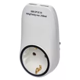 EMOS ALJZAT ELÁGAZÓ 2×USB FEHÉR SCHUKO P0072