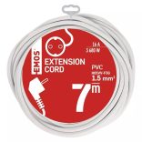 EMOS Hosszabbító 1 aljzat 7m fehér SCHUKO P0127R