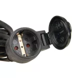 EMOS HOSSZABÍTÓ GUMI 10m 3x1,5mm FEKETE P01810