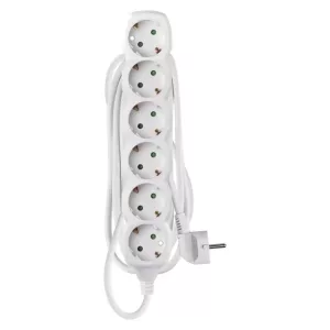 EMOS hosszabbító 3 m / 6 aljzat / fehér / PVC / 1,5 mm2 P0623R