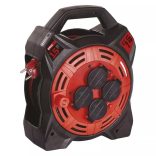 EMOS Gumi Kábeldob LED-es világítással 4 aljzat, 15m, 1,5 mm2, P08215