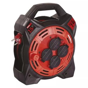 EMOS Gumi Kábeldob LED-es világítással 4 aljzat, 15m, 1,5 mm2, P08215