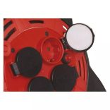 EMOS Gumi Kábeldob LED-es világítással 4 aljzat, 15m, 1,5 mm2, P08215