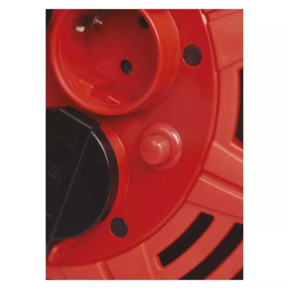 EMOS Gumi Kábeldob LED-es világítással 4 aljzat, 15m, 1,5 mm2, P08215