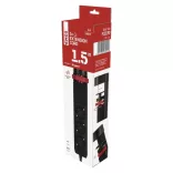 EMOS elosztó 3 aljzat 1,5m kapcsoló/asztalra szerelhető/USB/fekete/PVC P1321PD
