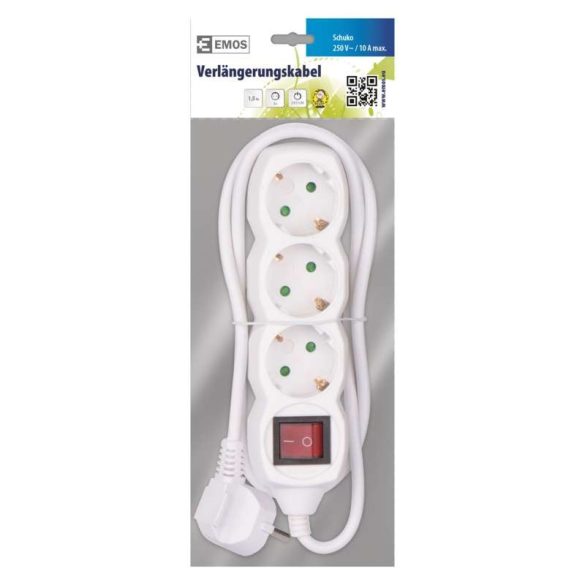 EMOS ELOSZTÓ (HOSSZABBÍTÓ) 3 ALJZAT 1,5m KAPCSOLHATÓ P1321