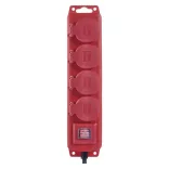 EMOS ELOSZTÓ (HOSSZABBÍTÓ) 4 ALJZAT 10m 1,5mm IP44 piros P14201