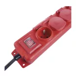 EMOS ELOSZTÓ (HOSSZABBÍTÓ) 4 ALJZAT 3m 1,5mm IP44 piros P14231