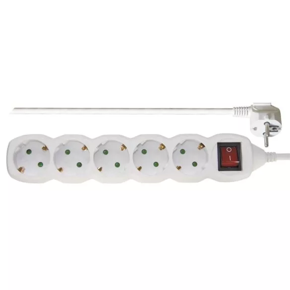 EMOS ELOSZTÓ (HOSSZABBÍTÓ) 5 ALJZAT 5m 1,5mm2 KAPCSOLHATÓ P1525R