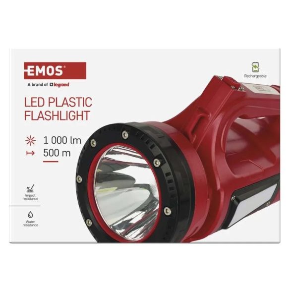 EMOS LED LI-ION AKKUMULÁTOROS VÍZÁLLÓ (IP44) LÁMPA 1000 LM, P2317