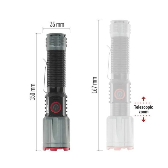 EMOS AKKUMULÁTOROS LED FÉM LÁMPA 1200lm,2200mAh P3121