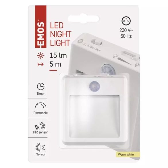 EMOS LED éjjeli fény mozgásérzékelővel LED P3319
