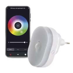 GOSMART WIFI PIR (MOZGÁS) ÉRZÉKELŐ ÉJJELI FÉNNYEL, P3322