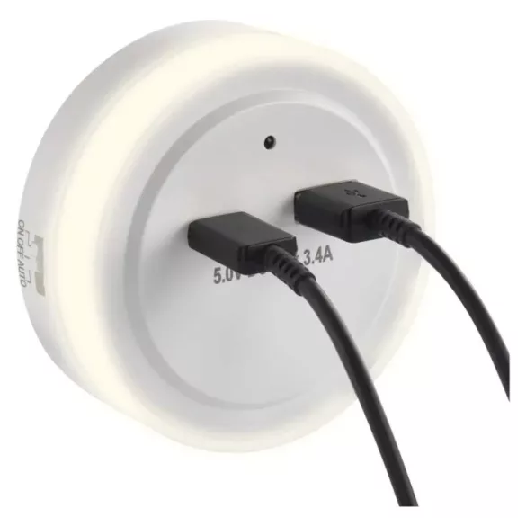 ÉJSZAKAI VILÁGÍTÁS  WW 230V / 0,3W; USB C+A