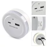 ÉJSZAKAI VILÁGÍTÁS  WW 230V / 0,3W; USB C+A