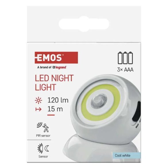 EMOS LED éjjeli fény mozgásérzékelővel P3324