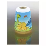LED éjjeli lámpa gyerekeknek Dino, 3× AAA