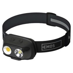   EMOS COB LED Fejlámpa tölthető P3542, 500lm, 130m, Li-pol 1200mAh