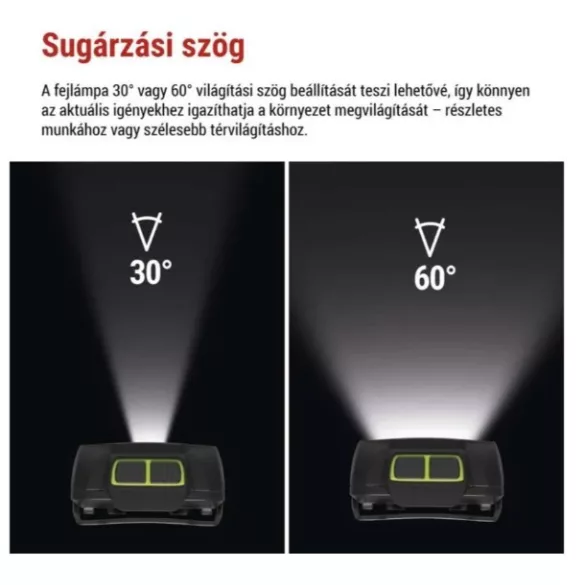 EMOS LED Fejlámpa tölthető P3546, 550 lm, 110 m, Li-Pol 1000 mAh / 3× AAA