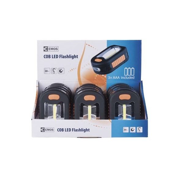 EMOS LED LÁMPA 3 COB LED 3xAAA